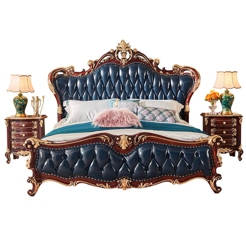 Nordisches Luxus-Ästhetik Bett Queen Size Günstig Niedlich Salon Schlafzimmer King Size Modern Holz Leder Camas Matrimonial Zimmer Möbel