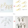 5-50 Pcs/set Opening Silver Hair Ring Hip-hop Hair Braid Charm Dreadlock Beads Clips Cuffs Rings Jewelry Dreadlocks Accessories