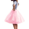 Multi-layer Tulle Tutu Skirts Fuchsia 6 Layers Fluffy Petticoat Underskirt Princess Ball Gown Women Halloween Party Skirt