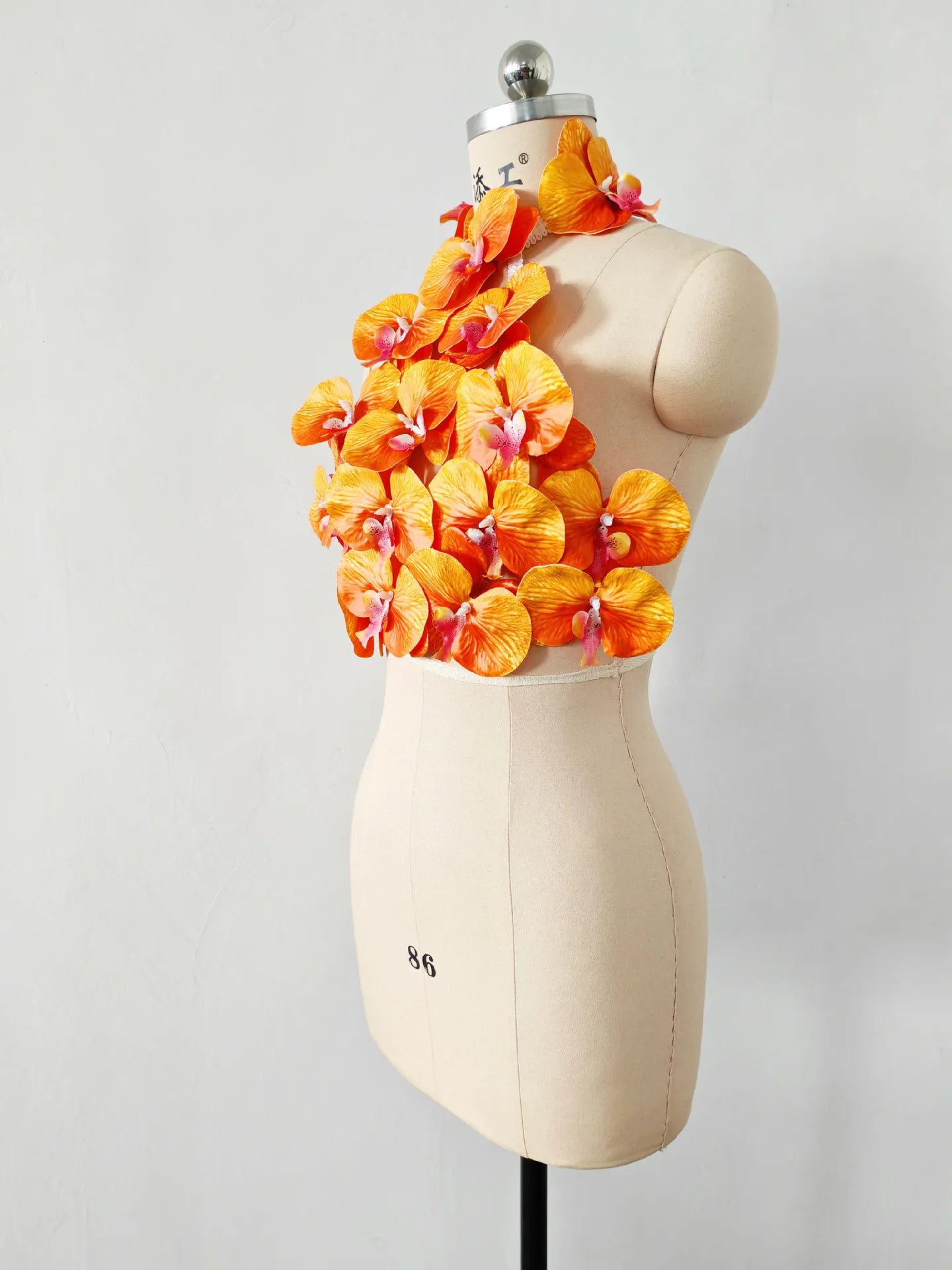 New Rosered Women Sexy Florals Backless Bodycon Tops Celebrate Nightclub Party Bar Dancer DJ Performance Costume