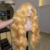 Body Wave 13x6 HD Lace Frontal Wig Honey Blonde Lace Front Wigs Synthetic Light Blonde Lace Front Wigs Glueless For Women