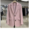 Candy Color Blazer Women Clothing Trends Long Sleeves Blazers Chic Office Ladies Jackets Luxury High-end Coat Vestido Outerwear