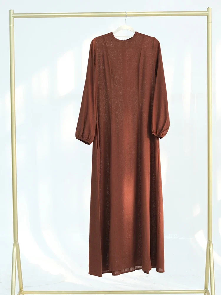 Muslim Abaya Women Dresses Solid Slim Jalabiya Eid 2025 Ramadan Morocco Islam Vestidos Largos Arab Long Robe Dubai Abayas Kaftan