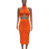 CM.YAYA Crochet Knitted Women's Sets Sleeveless Tops+ Skirts Suits 2024 Summer Two 2 Piece Set Outfit Beach Holiday Tracksuit