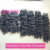 12A Burmesische Pix Curls Echthaar-Bundles Angebote Vietnamesisches unbehandeltes Echthaar-Weave-Bundle Ocean Spiral Lockiges Haar-Bundles