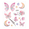 3D Fairy Butterfly Wings Shiny Tattoo Sticker Waterproof Eyes Face Body Art Fake Tattoos For Women Makeup Dance Music Festival