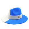 Low price wholesale Fedora hats men's and women's jazz hats red and white new tie dyed Fedora hats autumn classic hats sombrero