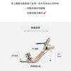 Summer One-word Rhinestone Square Head Sandals Women's Stiletto Open-toed Crystal Gemstone High Heels