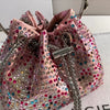 Wedding Party Clutch Purse Glitter Shiny Diamond Banquet Bag Women's Handbag Luxury Fashion Evening Bag Shoulder Chain Bag