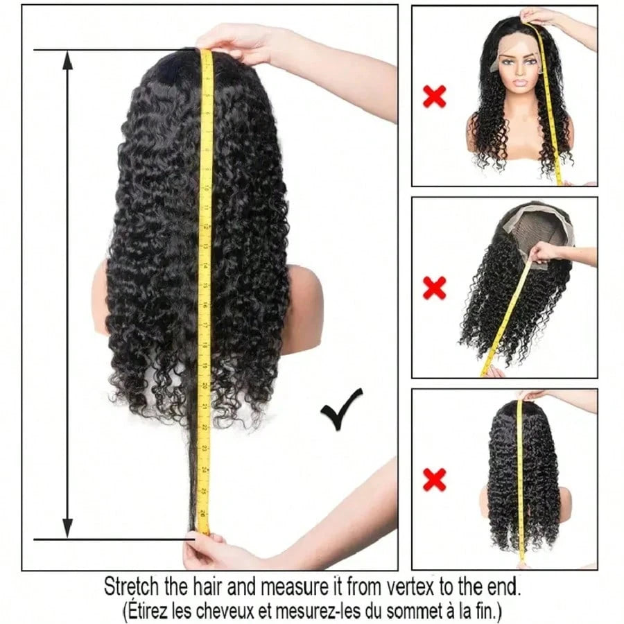 30 Inch 13x4 Kinky Curly Lace Front Wigs Human Hair Pre Plucked 13x6 Transparent Lace Jerry Curly Wig For Women With Baby Hair
