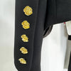 2024 New Blocked Metal Rose Button Slim Black Suit Jacket Festival Outfit Women Party Business Blazer