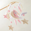 Baby-Kinderbett-Mobile-Rassel-Spielzeug 0-12 Monate Säugling Weicher Filz Teddy Samt Rosa Bär Bettglocke Hängendes Spielzeug Halterung Babybett Mädchen Spielzeug