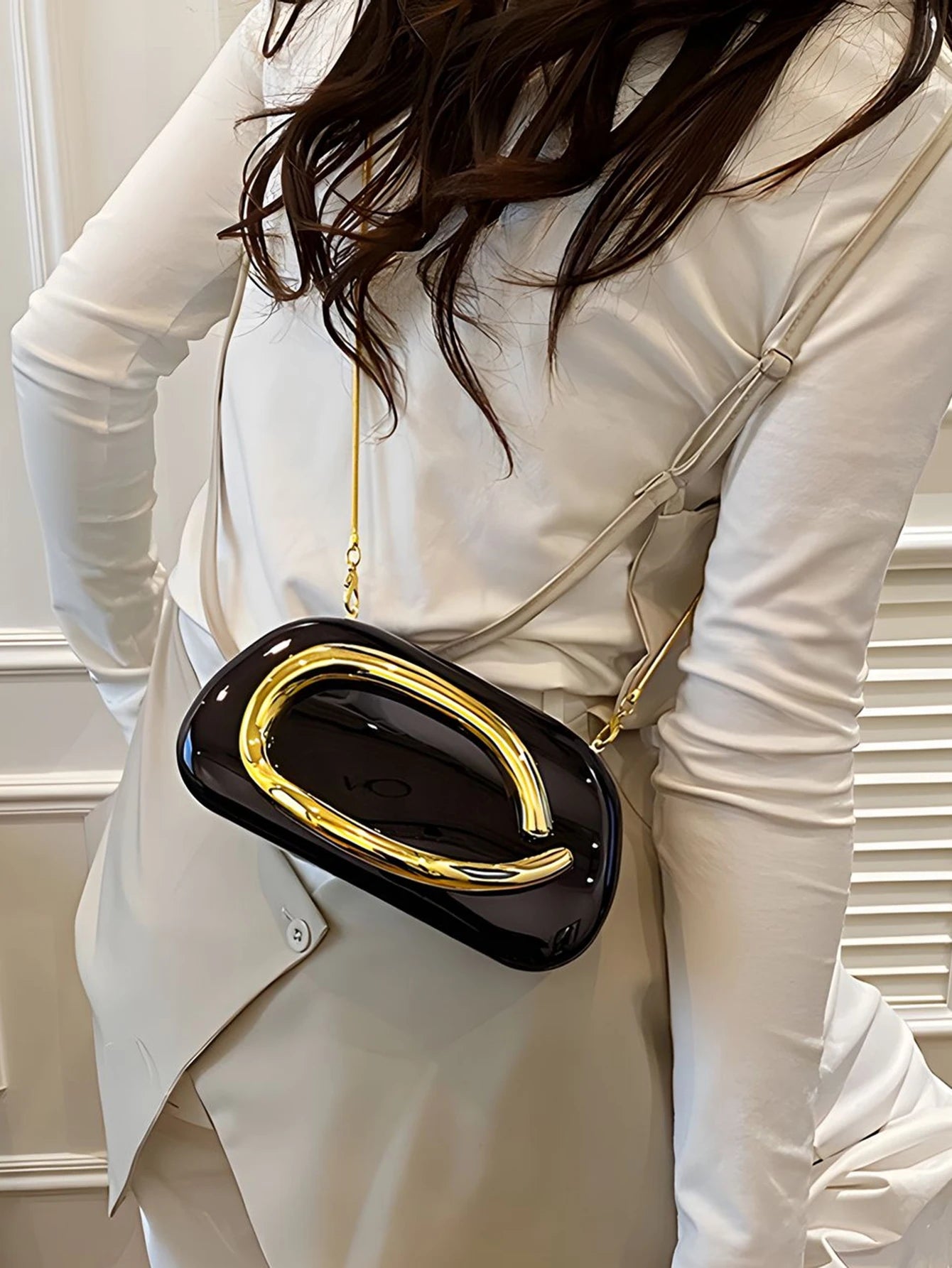 Mode Elegante Metallverschluss Boxförmige Umhängetaschen Damen Abendtaschen Hochzeit Mini Damen Geldbörse Party Niedliche Geldbörse Clutch