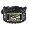 New Retro Wide Leather Pirate Compass Bracelet Men's Bracelet Celtic Viking Jewelry Compass Bracelet Accessories Party Gifts