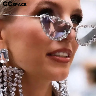 56219 Luxusmarke Diamant Sonnenbrille Damen Cat Eye Retro Sonnenbrille für Damen Vintage Brillen Weiblich Schwarz Oculos