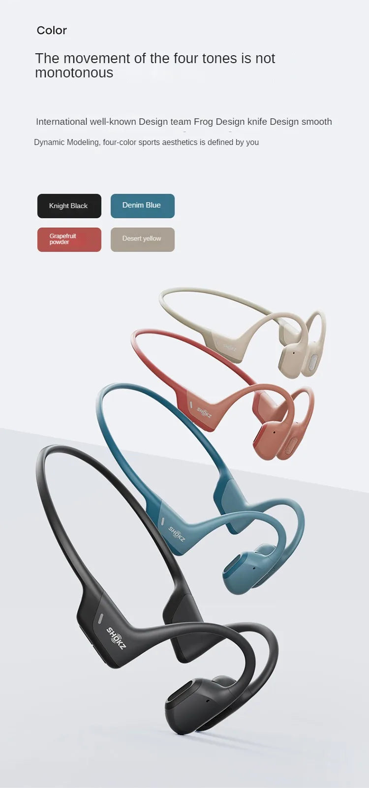 Original SHOKZ S810 Knochenschall-Kopfhörer Openrun Pro Kabellos Bluetooth 5.1 Ohrhörer Wasserdichte Sport-Lauf-Headsets