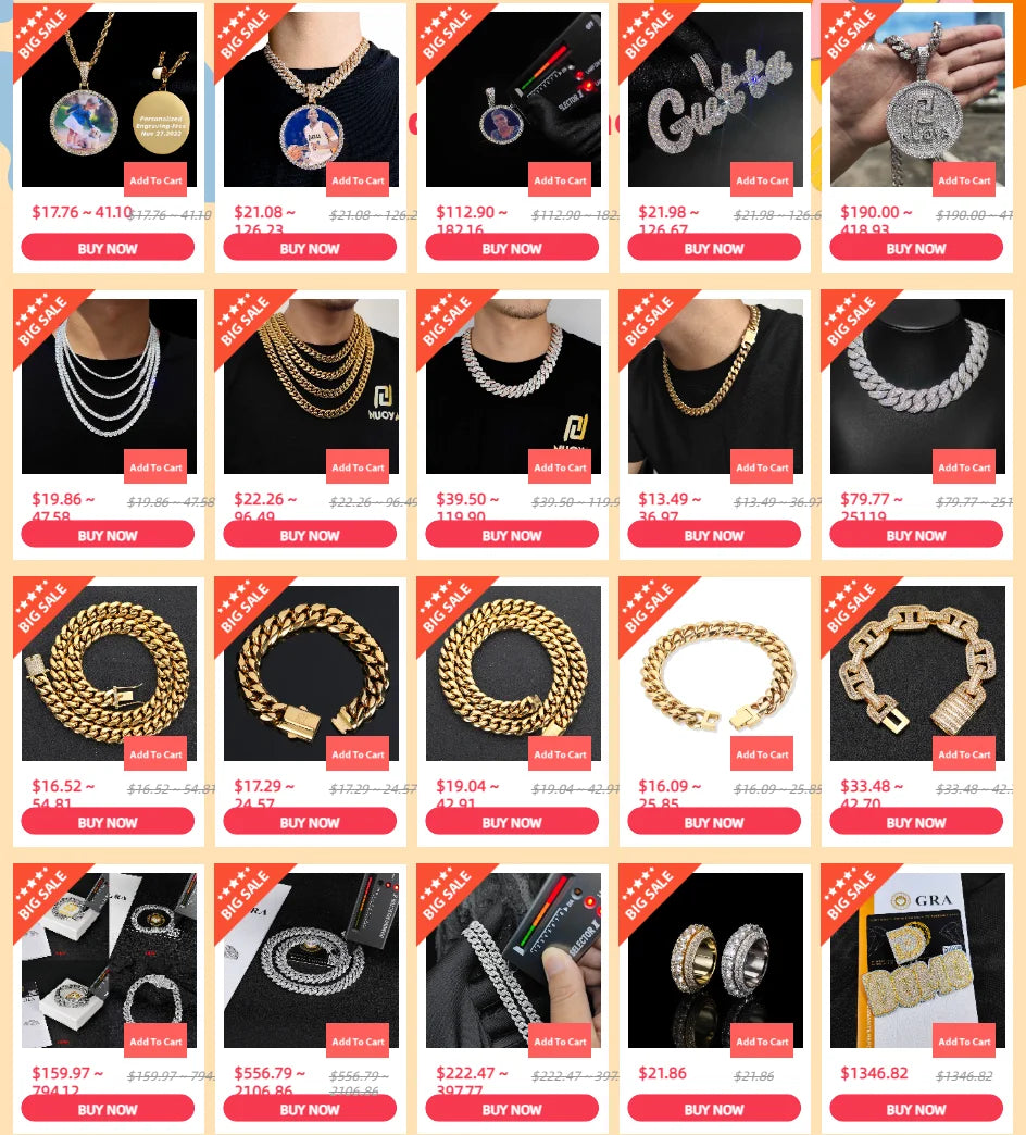 Hip Hop Jewelry 1 Row Iced Out Tennis Chain Bling CZ Men Diamond Cubic Zirconia Choker Necklace Women Drop Shipping