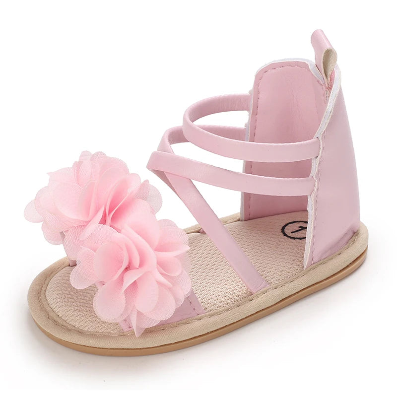 Sommer Coole Baby Mädchen Sandalen Mode Neugeborenen Sandale Idyllische Blume Weiche Anti-Rutsch Kleinkind Gummisohle Bequeme Schuhe