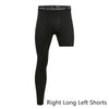 Men Compression Pants Base Layer Exercise Trousers Running Tight Sport Cropped One Leg Leggings Basketball Football Yoga Fitness