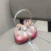 Handle Rhinestones Evening clutch Bag Purses and handbag luxury Designer shoulder bag Shiny Crystal Clutch purse bucket bag
