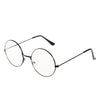 New Metal Frame Glasses Clear Round Lens Eye Glasses for Women Men Large Oversized Eyeware Harajuku Decorative Glasses Gifts