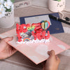 Valentinstag Geschenk 3D Pop Up Karte Jahrestag Hochzeit Geburtstag für Ehefrau Ehemann Grußkarten mit Umschlag und Notizkarte