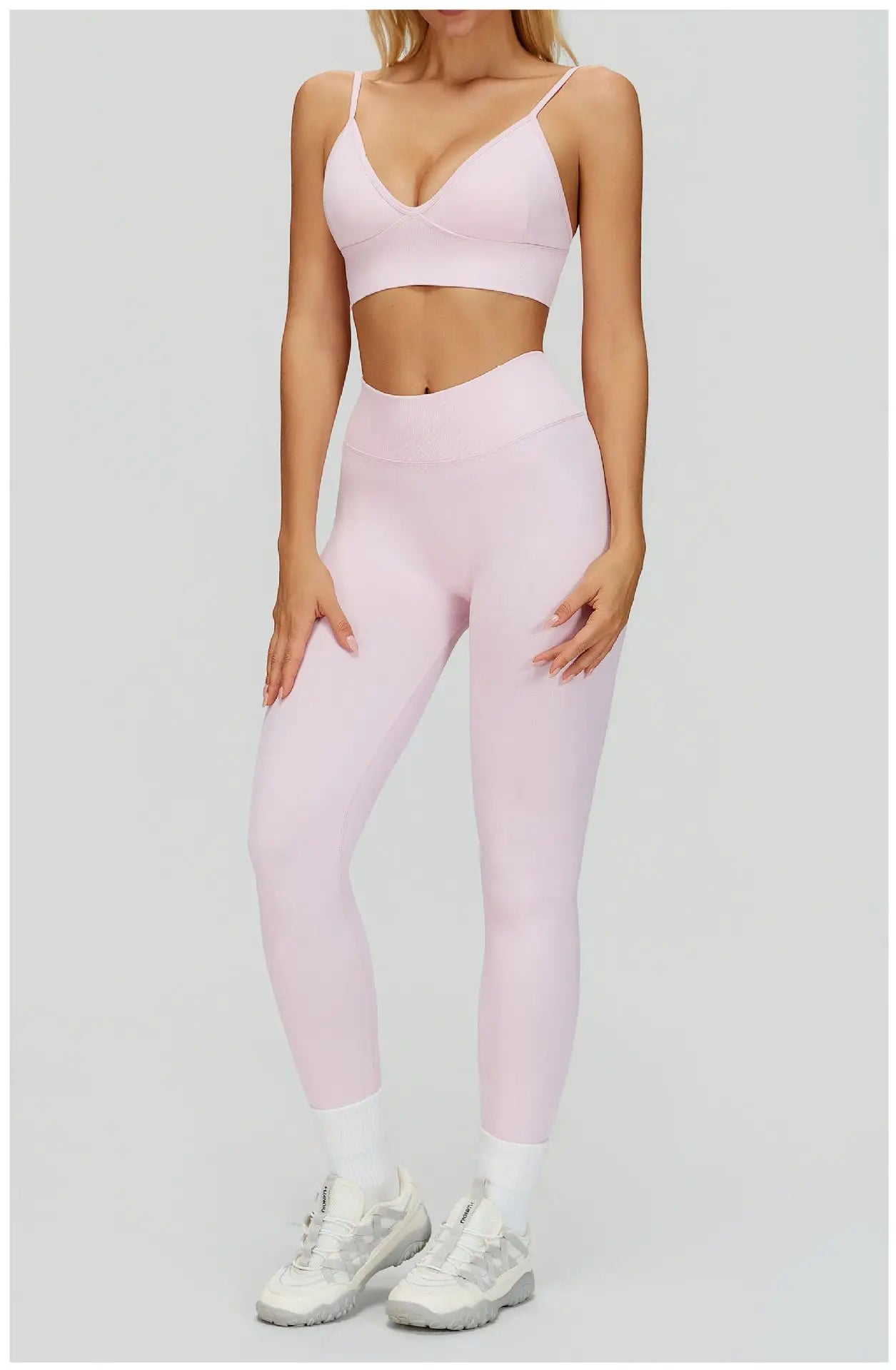 SWELTERING 2/3PCS Seamless Yoga Set Gym Clothes Sportswear Fitness Suits Women Workout Bra Crop Top Long Sleeve Sports Suits