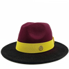 Low price wholesale Fedora hats men's and women's jazz hats red and white new tie dyed Fedora hats autumn classic hats sombrero