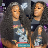 13X4 13X6 Water Wave Hd Transparent Lace Front Wigs Deep Wave Lace Frontal Pre Plucked Curly Human Hair Wigs 250 Density