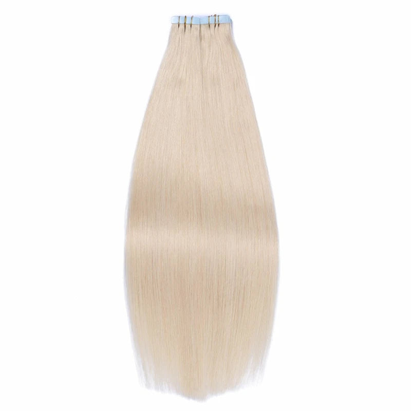Remy Straight Tape In Hair Extensions Brown 14-30inch Invisible Blonde Virgin Skin Weft PU Human Hair Extension For Women