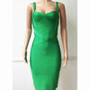 New 2024 Women Sexy Celebrity Midi Red White HL Elastic Bandage Dress Spaghetti Strap Club Bodycon Party Dress Wholesale HL434