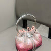 Handle Rhinestones Evening clutch Bag Purses and handbag luxury Designer shoulder bag Shiny Crystal Clutch purse bucket bag