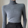 Damen Rollkragen-Basics Kaschmirpullover Herbst Winter Pullover 100% Merinowolle Strickwaren Damen Weicher schmaler Strick Neuer Top