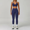SWELTERING 2/3PCS Seamless Yoga Set Gym Clothes Sportswear Fitness Suits Women Workout Bra Crop Top Long Sleeve Sports Suits