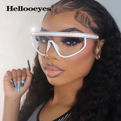 Fashion Steampunk Sonnenbrille Damen Herren Oversized Y2K Sport Wickel-Sonnenbrille Neue Mode Vintage Schutzbrille Shades