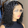 Curly Wig Pre Plucked Brazilian Human Hair Wigs 13x4 Lace Front Wig Short Bob Deep Wave Kinky Curly Lace Front Human Hair Wigs