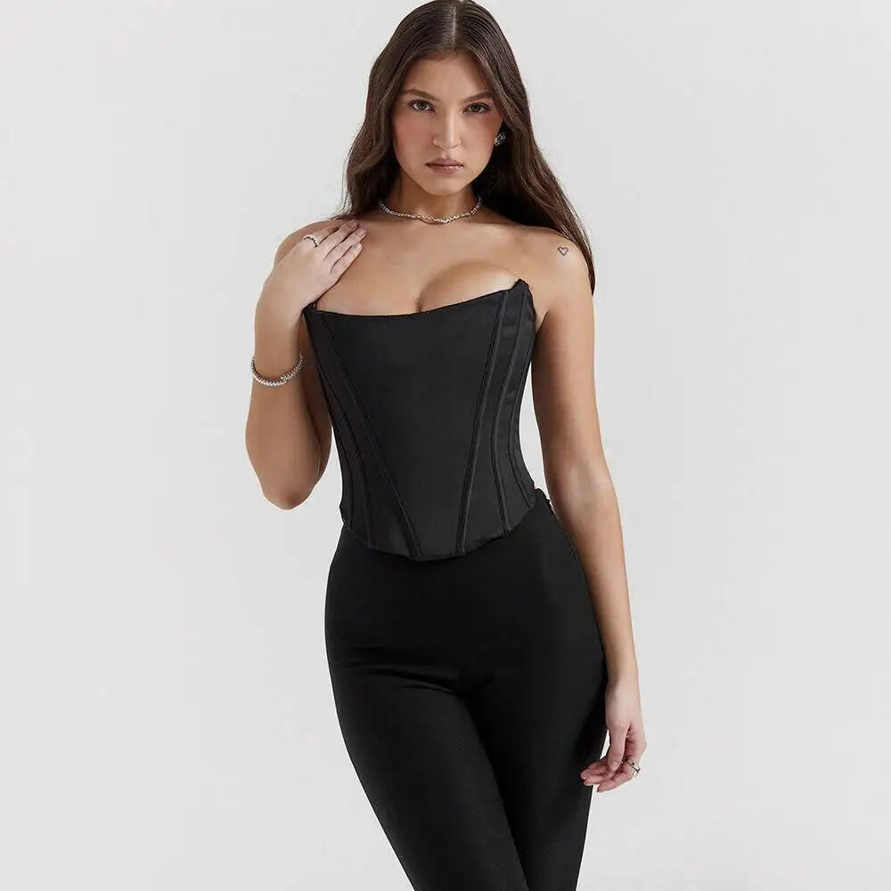 Summer Sexy Backless Strappy Sleeveless Mini Top Party Nightclub Birthday Party Bandage Tank Top