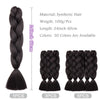 S-noilite Box Braiding Haar vorgedehnt Ombre Jumbo Braids Synthetisches Flechthaar Rot Pink Blau Grau 24 Zoll Haarverlängerungen