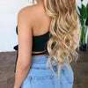 Women lady bandage slim tee tops long sleeve one-shoulder bow-tie elastic solid T Shirt cold shoulder sexy crop top Club Street