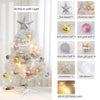 Hot Sale 45/60cm Christmas Tree With lights White/Pink Christmas Tree With Star Christmas Miniature Pine With Ornaments