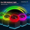 Portable Car USB Ambient Light Mini LED Decorative Atmosphere Lamps For Auto Interior Environment Light Computer Light Plug Play