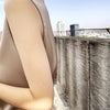 Silk halter V-neck sleeveless bodice Satin vest lace with beautiful back summer jacket with suit top