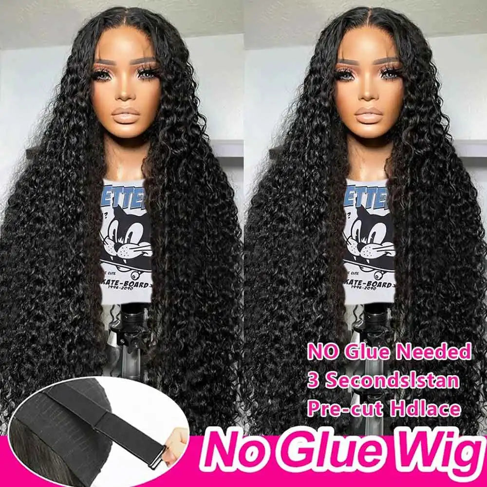 Loose Deep Wave Human Hair Wigs For Women Human Hair Glueless Wig Human Hair Ready To Wear Pre Plucked Brazilian Raw Human Hair