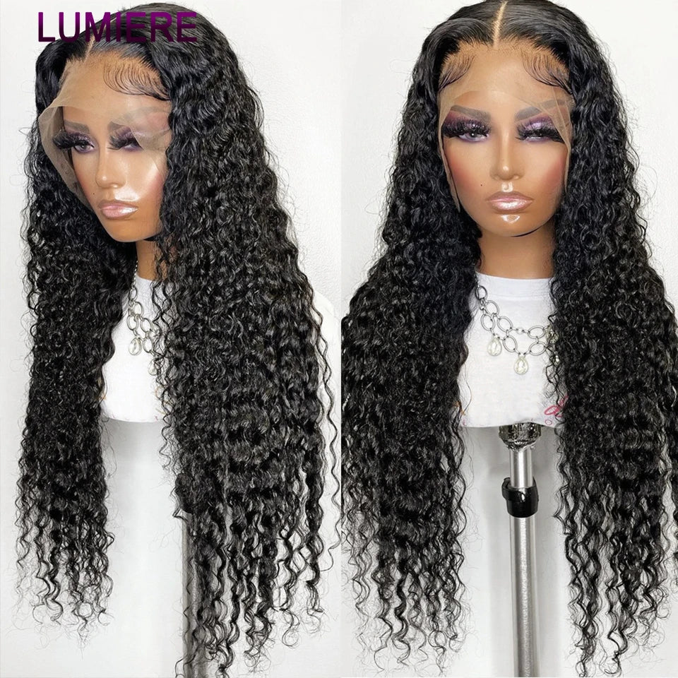 Mongolian Afro Kinky Curly Human Hair Bundles With Closure Deep Curly Hair Weave Bundles With Frontal Closure Hair Extensions