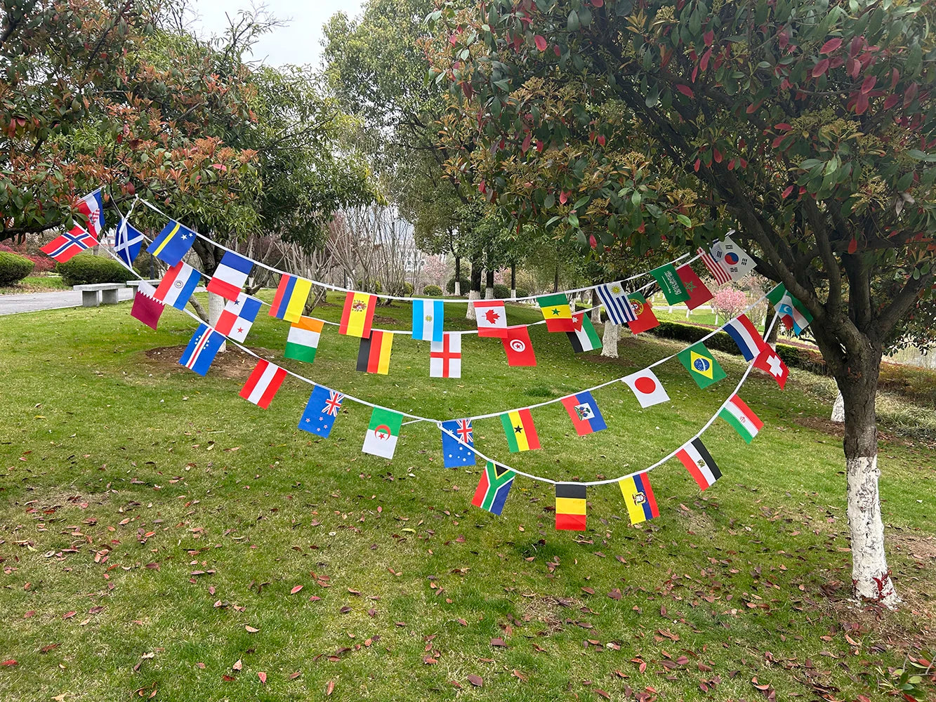 2026 Football Cup Flag 14x21cm  Small World Flag Hanging Flag Bar Store Supermarket Cup banner for decoration