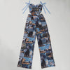 Two Pieces Women Pant Sets Print Matching Set Drawstring Pockets Sleeveless Top Elastic Waist Pants Slim Fit Casual 2026 Spring