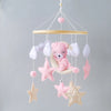 Baby-Kinderbett-Mobile-Rassel-Spielzeug 0-12 Monate Säugling Weicher Filz Teddy Samt Rosa Bär Bettglocke Hängendes Spielzeug Halterung Babybett Mädchen Spielzeug