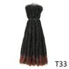 Dreadlock Extensions Loc Extensions Afro Kinky Dreads Extensions for Men/Women, Synthetic Dread Set Thick Soft Locs Extensions