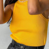 Ribbed Knitted Tops Neck Summer Basic Shirts White Black Casual Sport Vest Off Shoulder Green Women's Tank Top