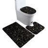 Toilettensitzbezug 3-teiliges Set Badematte Duschraum Bodenmatte Zuhause Badezimmer Anti-Rutsch Saugfähige Fußmatte Badewannen Dekor Teppich